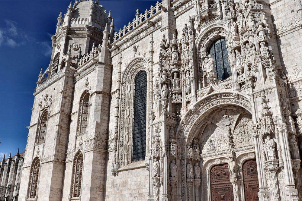 World Heritage Jeronimos Monastery in Lisbon, Portugal