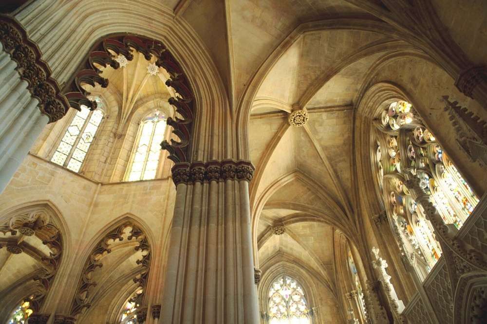 Techo de la Capilla del Fundador del Monasterio de Batalha, Portugal