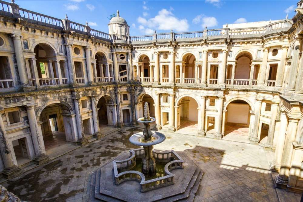 Renaissance cloister of the Convent of Christ in Tomar, Portugal