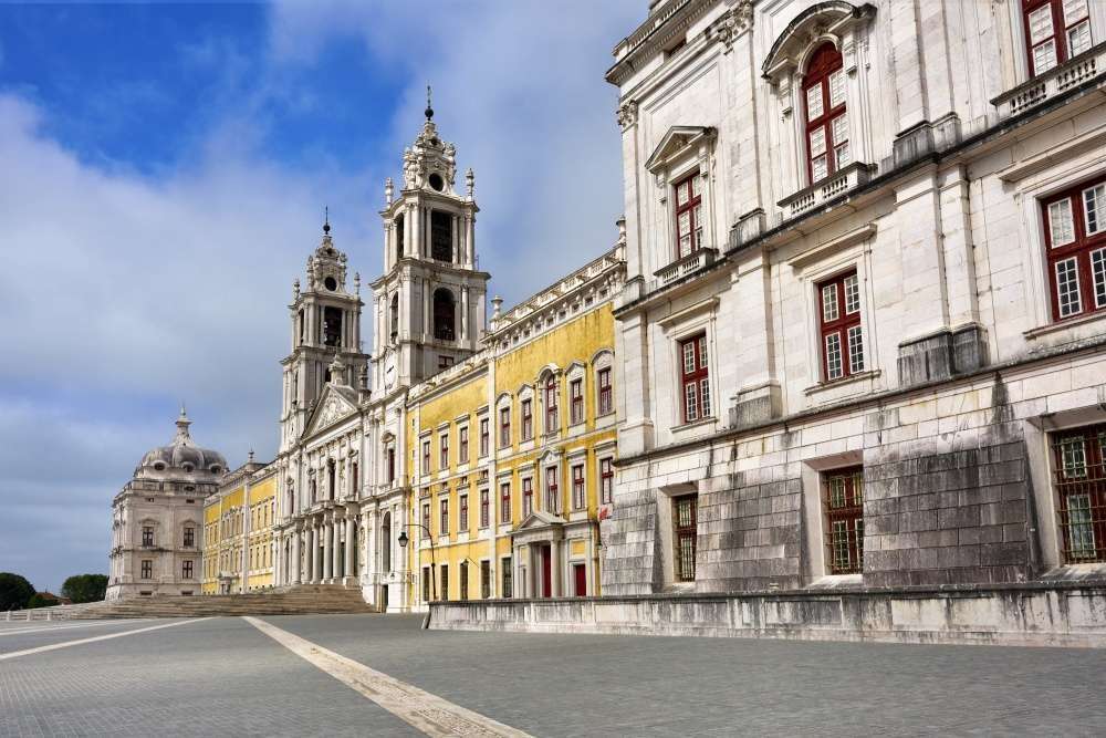 Façade of the Palace of Mafra, Portugal