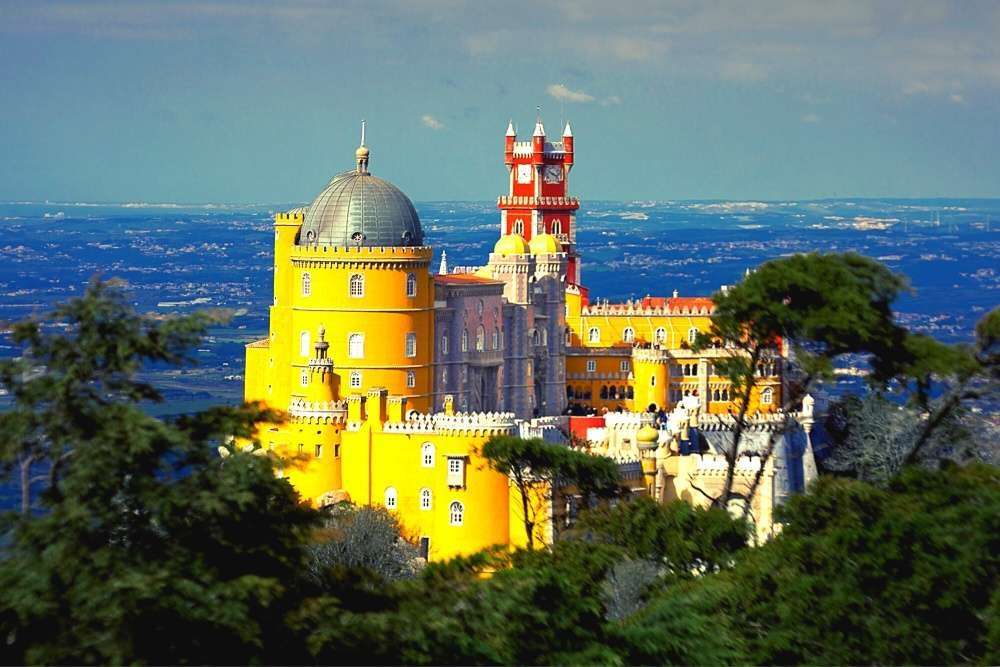 Palace and Park of Pena in Sintra, Portugal